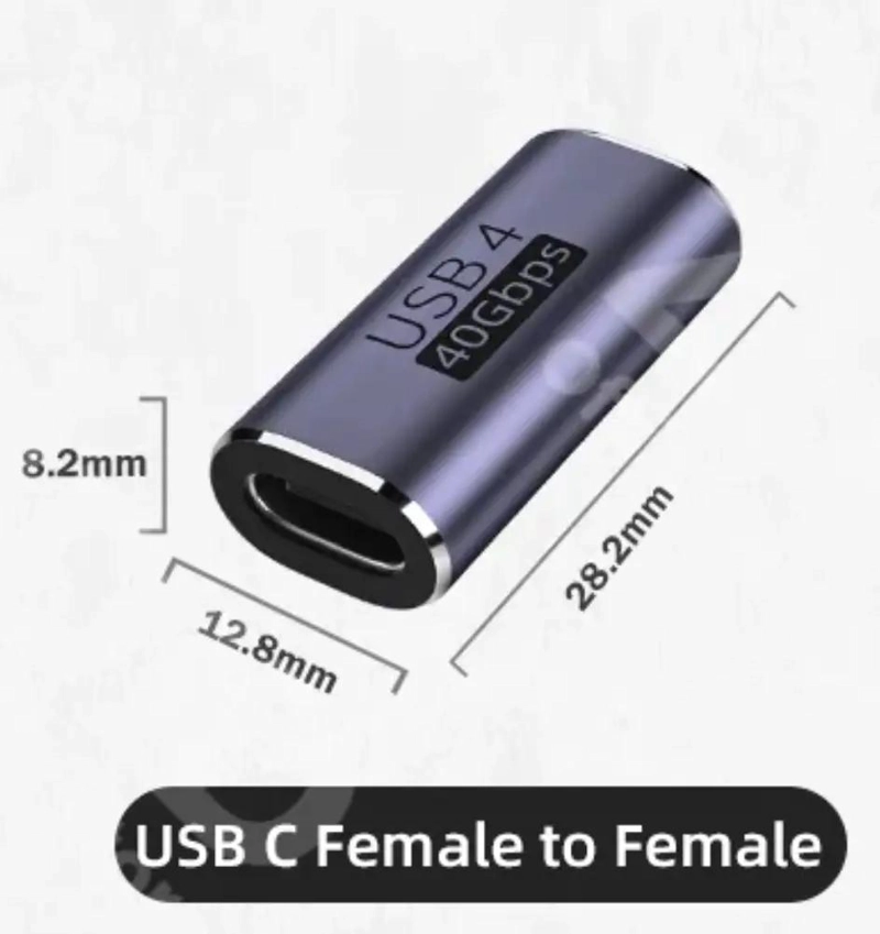 ADAPTADOR DE CONECTOR C HEMBRA A C HEMBRA 40 GBPS - 2