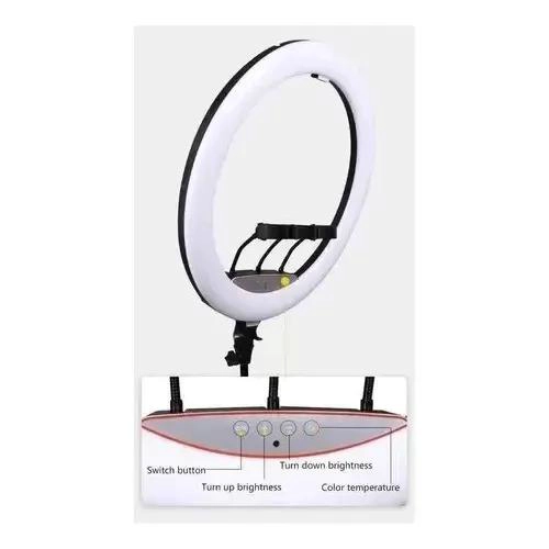 ARO LUZ LED MULTICOLOR 56 CM CON CONTROL Y TRIPODE AJUSTABLE - 5