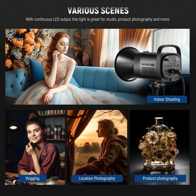 LUZ DE VIDEO LED BICOLOR RECARGABLE DE 70W PARA FOTOGRAFIA - 6