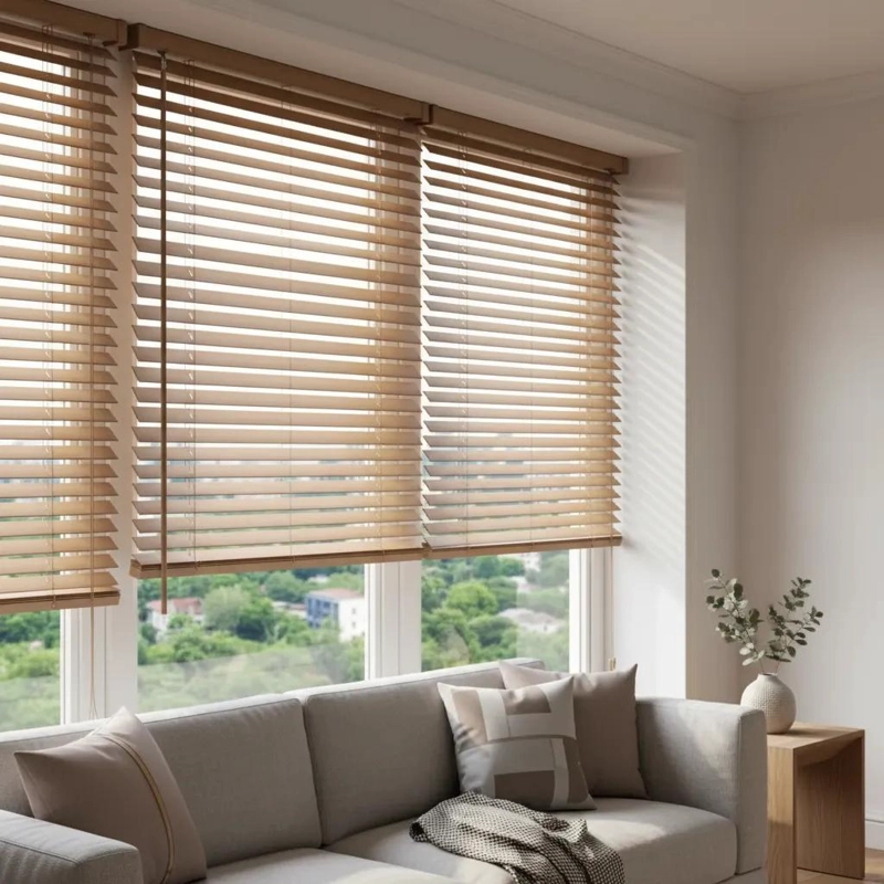 PERSIANA DE PVC TAUPE 165 X 120 CM PARA CONTROL DE LUZ - 7