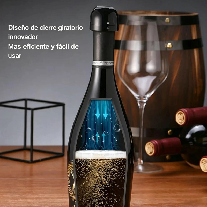 TAPON DE VACIO PARA VINO Y ESPUMANTE PACK DE 3 UNIDADES - 5