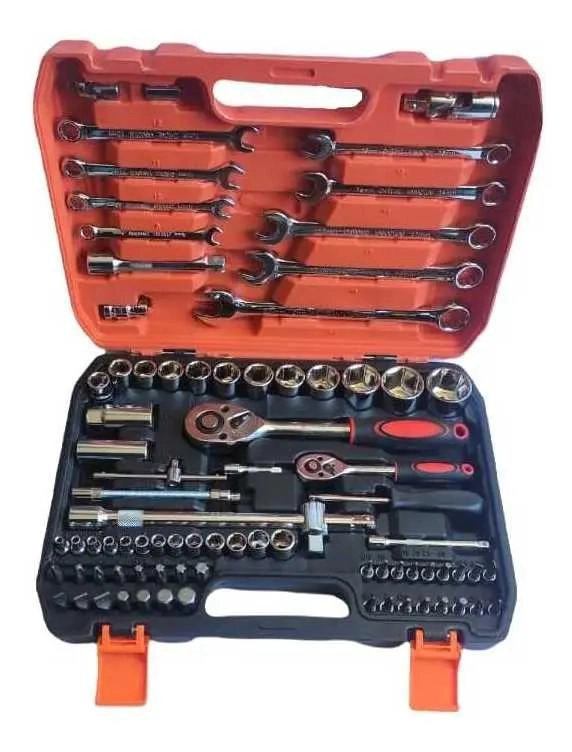 SET DE HERRAMIENTAS Y DADOS COMPLETO DE 82 PIEZAS - 1