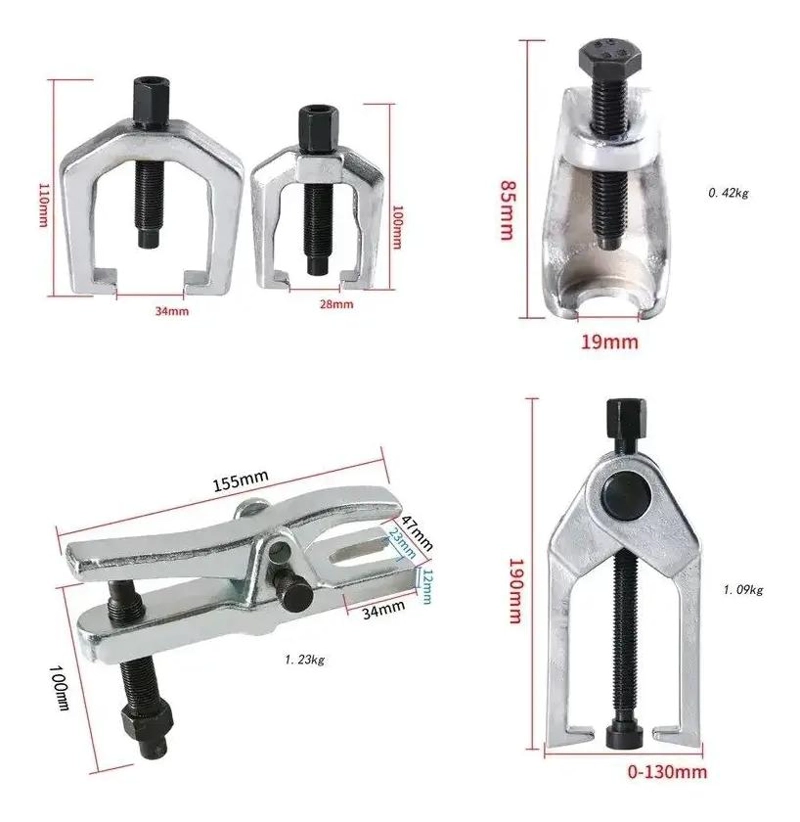 KIT PROFESIONAL DE EXTRACTORES PARA AUTOMOVILES 5 PIEZAS - 5