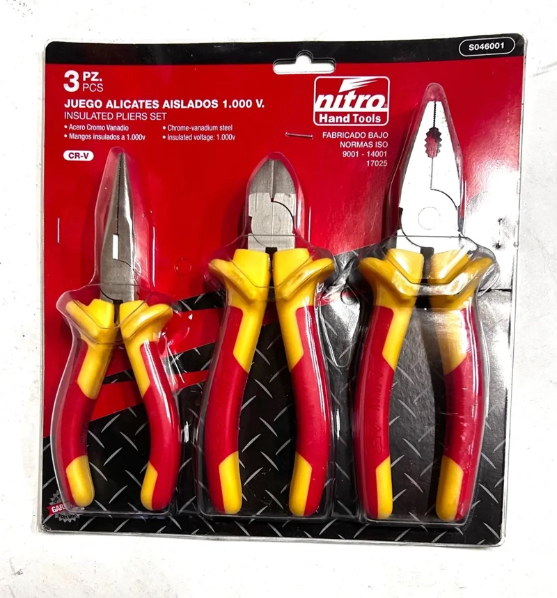 SET DE ALICATES AISLADOS ELE CTRICOS 1000 V - 2