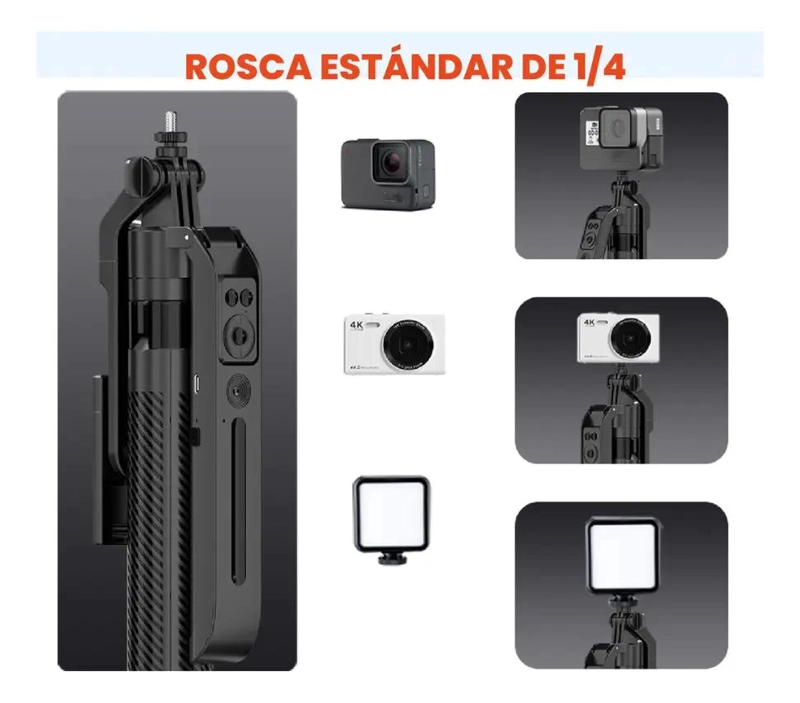 TRIPODE INTELIGENTE 180 CM CON CONTROL REMOTO Y BLUETOOTH - 4