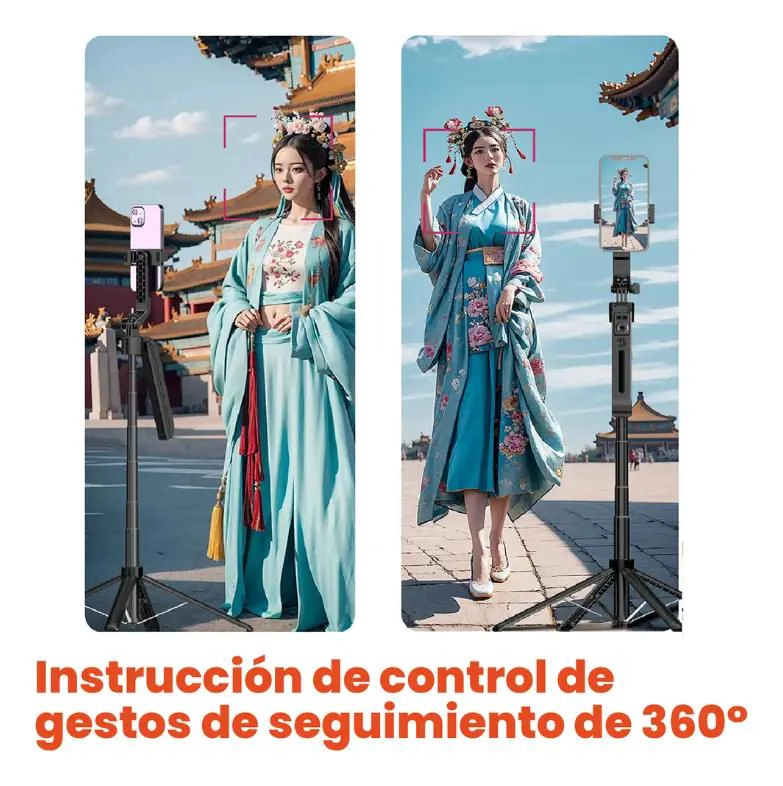 TRIPODE INTELIGENTE 180 CM CON CONTROL REMOTO Y BLUETOOTH - 6