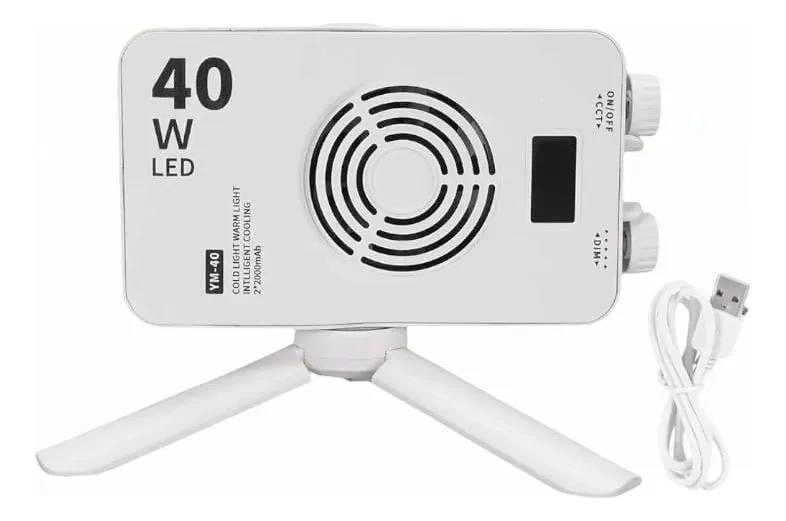 PANEL DE LUZ LED PORTATIL 40W BI COLOR AJUSTABLE - 2