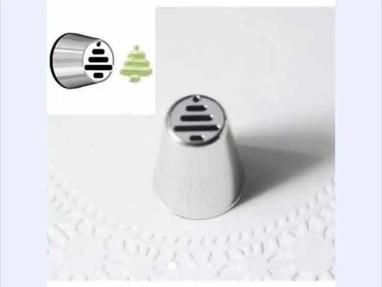 SET DE 4 BOQUILLAS GRANDES DE ACERO INOXIDABLE PARA DECORACION DE PASTELES - 5