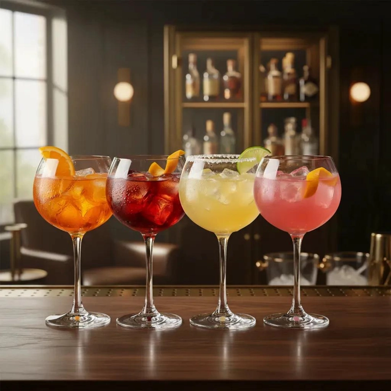 JUEGO DE 4 COPAS DE CRISTAL PARA GIN TONIC 700ML - 1