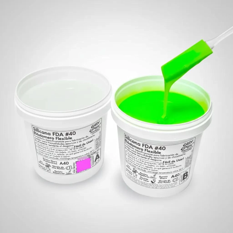 SILICONA BICOMPONENTE PARA MOLDES DE RESINA EPOXICA Y CHOCOLATERIA - 1