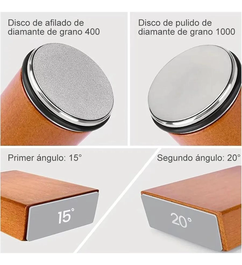 AFILADOR MANUAL DE CUCHILLOS CON DISCOS DIAMANTADOS - 5