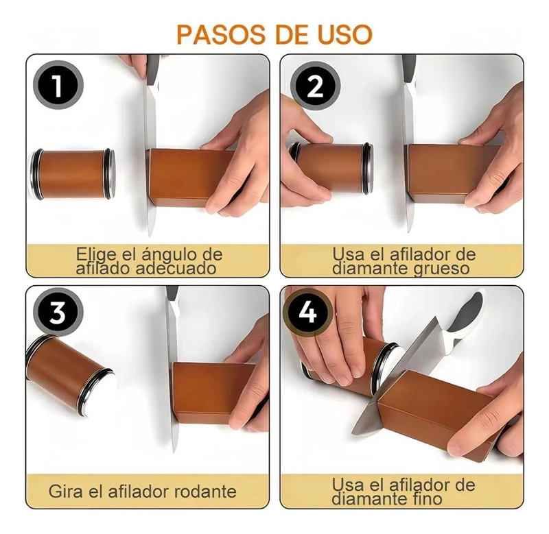 AFILADOR MANUAL DE CUCHILLOS CON DISCOS DIAMANTADOS - 7