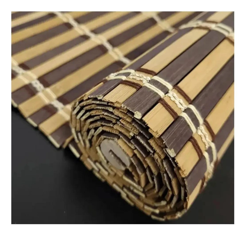 PERSIANA ENROLLABLE DE BAMBU MARRON 180X180 CM PARA DECORACION - 3