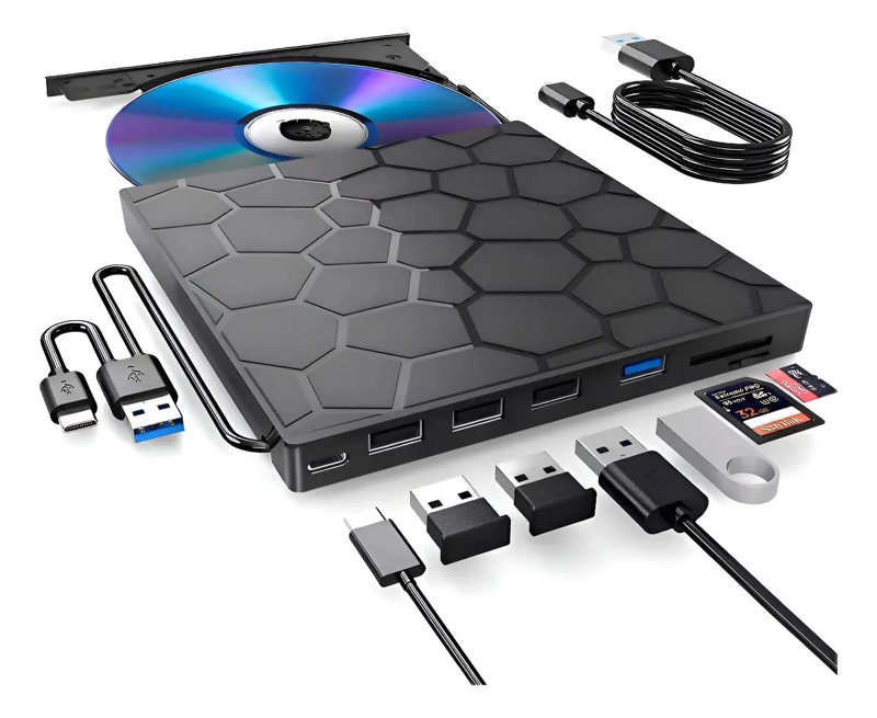 REPRODUCTOR EXTERNO MULTIFUNCIONAL CON LECTOR DE TARJETAS - 1