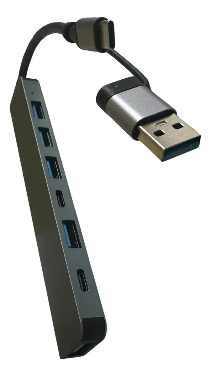 HUB USB C 7 PUERTOS ADAPTADOR PARA MAC Y PC - 3