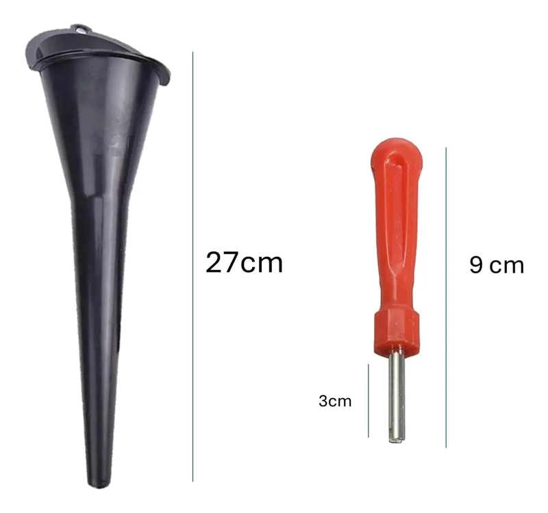 SET DE 6 EMBUDOS PARA ACEITE Y 6 DESTORNILLADORES EXTRACTORES DE TORNILLOS - 5