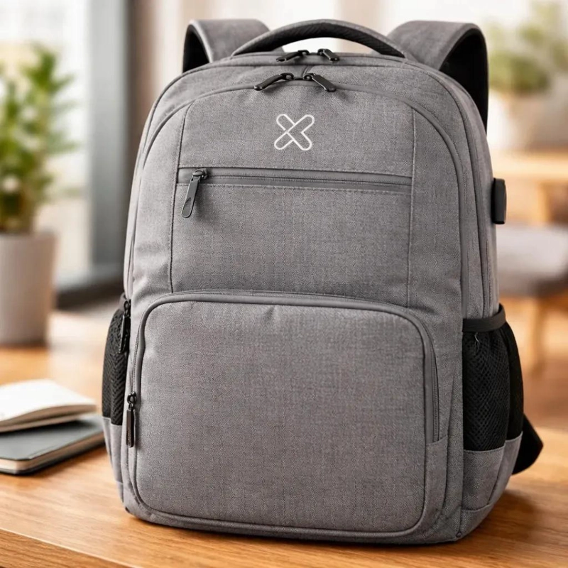 MOCHILA MORRAL PARA NOTEBOOK 15,6 PULGADAS CON PUERTO USB GRIS - 3
