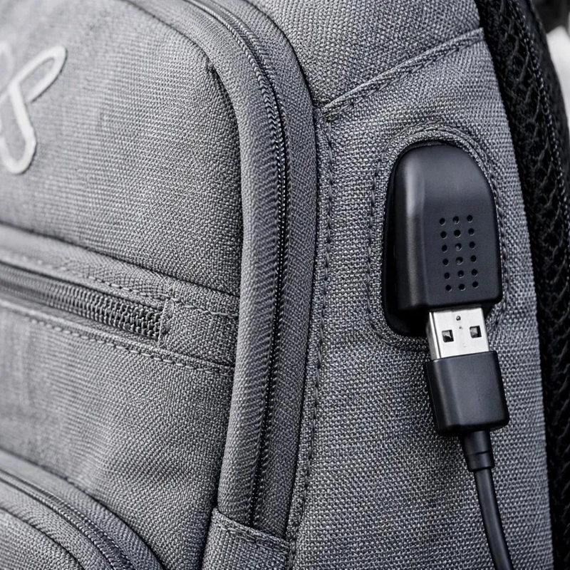 MOCHILA MORRAL PARA NOTEBOOK 15,6 PULGADAS CON PUERTO USB GRIS - 8