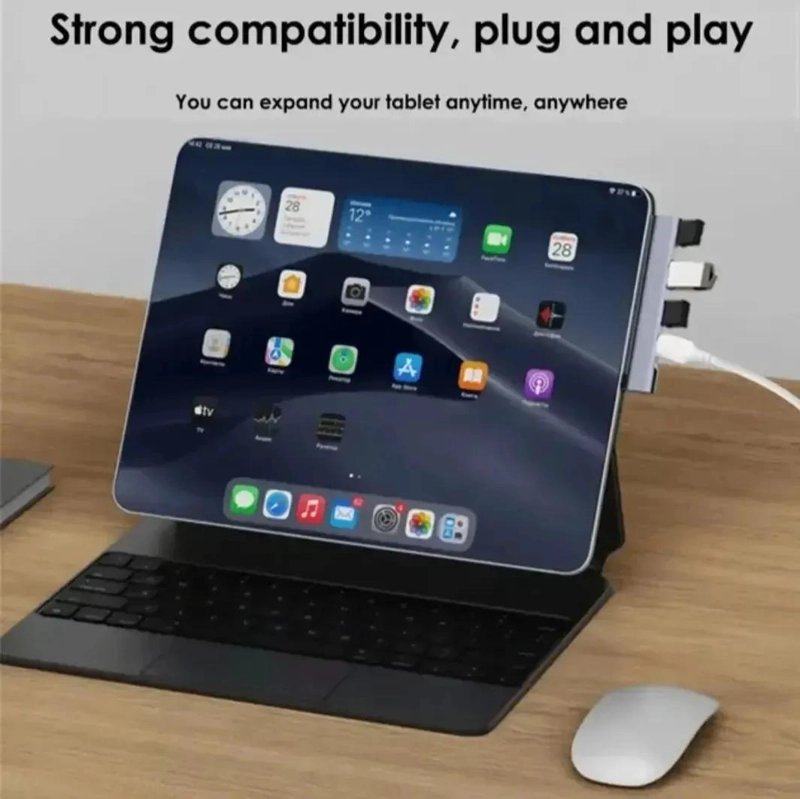 HUB USB TIPO C CON 3 PUERTOS USB 3.0 Y CARGA RAPIDA - 5