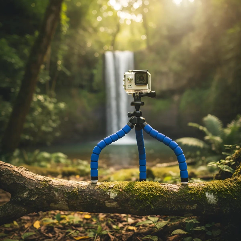 TRIPODE FLEXIBLE CON ADAPTADOR PARA CAMARAS Y SMARTPHONES - 1