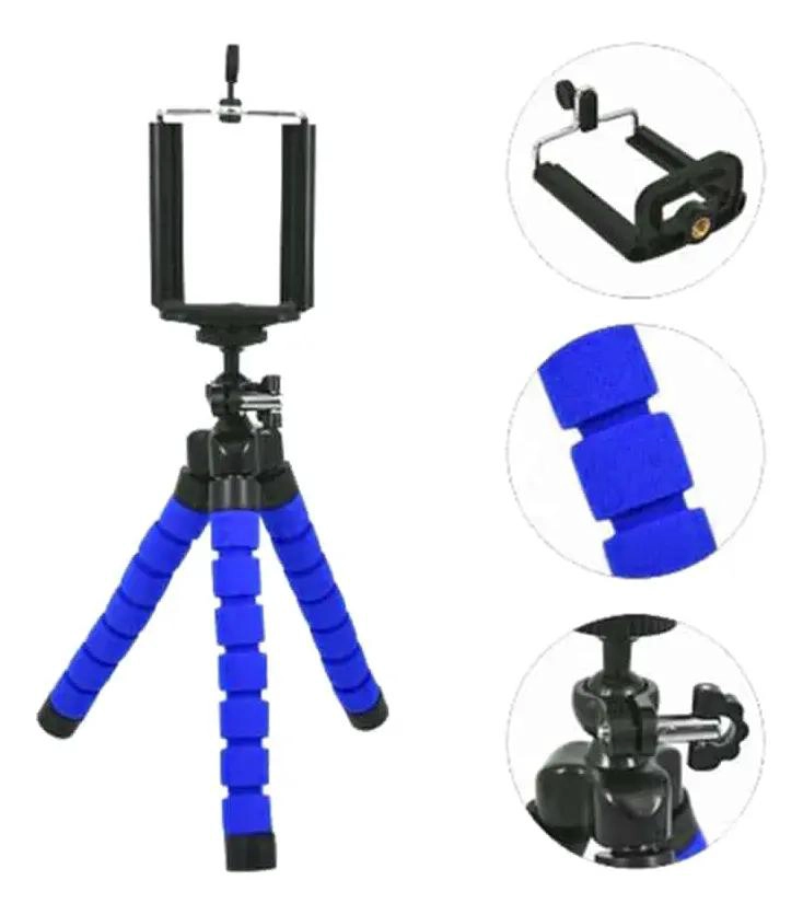 TRIPODE FLEXIBLE CON ADAPTADOR PARA CAMARAS Y SMARTPHONES - 7