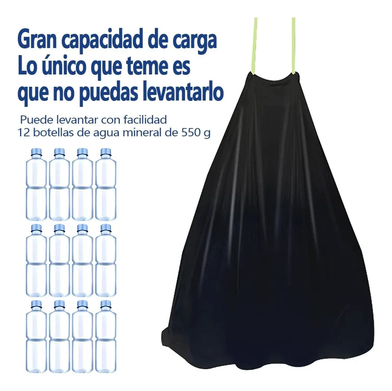 BOLSA DE BASURA PEQUEÑA CON CORDON 50X70 CM - 120 UNIDADES - 1