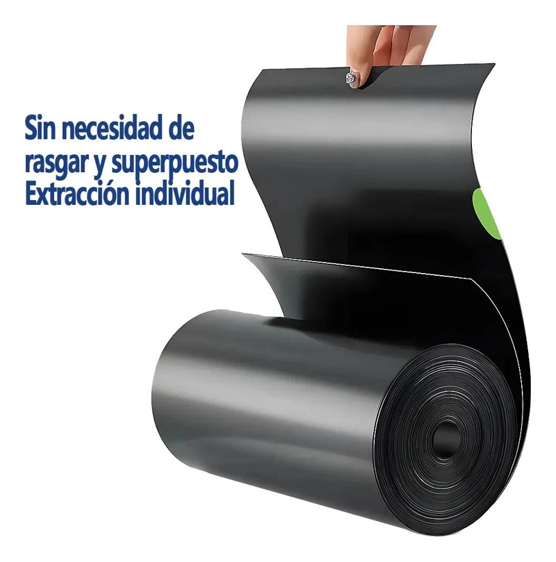 BOLSA DE BASURA PEQUEÑA CON CORDON 50X70 CM - 120 UNIDADES - 3