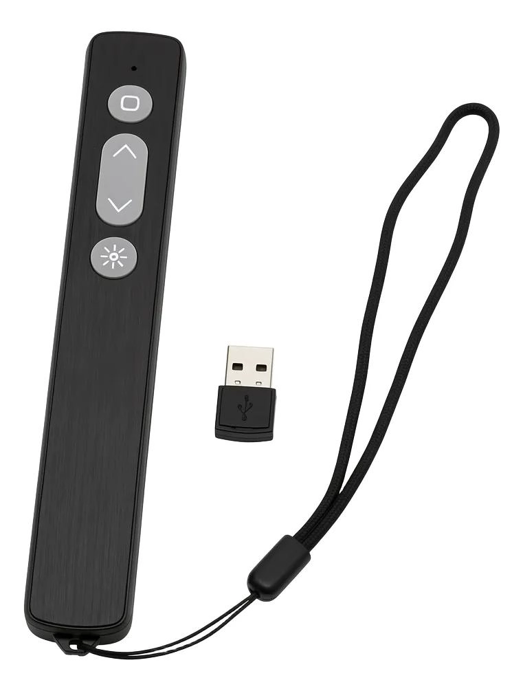 PRESENTADOR INALAMBRICO CON PUNTERO LASER Y USB 2.4 GHZ - 1