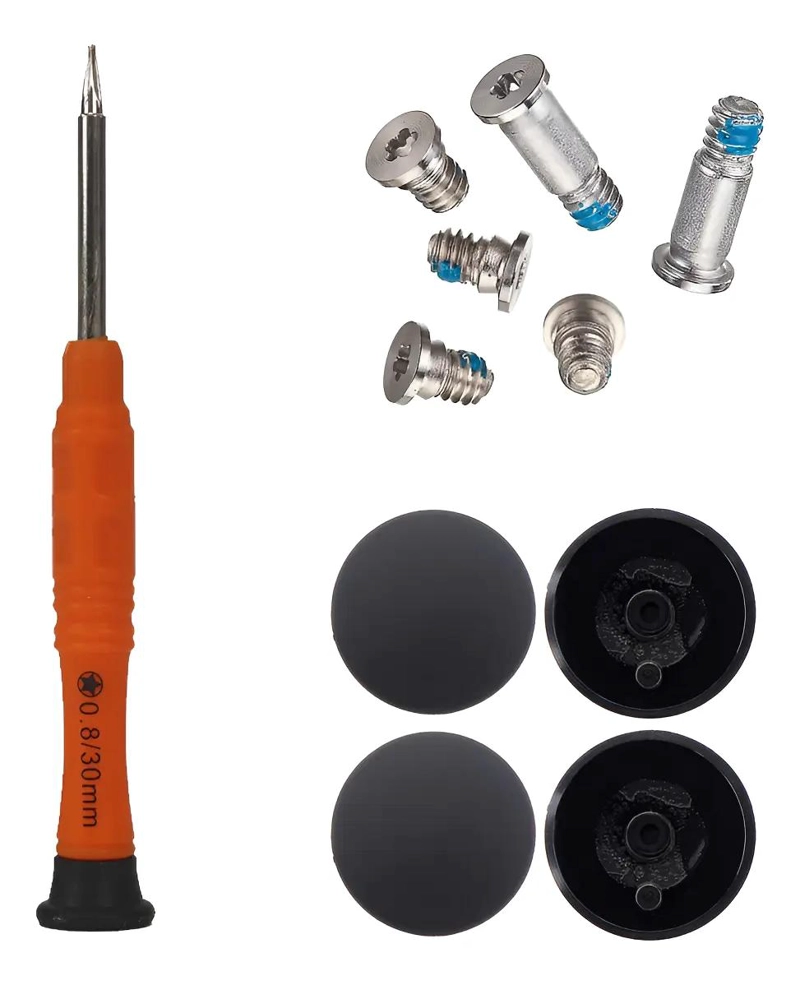 KIT DE TORNILLOS Y GOMA PADS PARA MACBOOK PRO 13 PULGADAS - 1