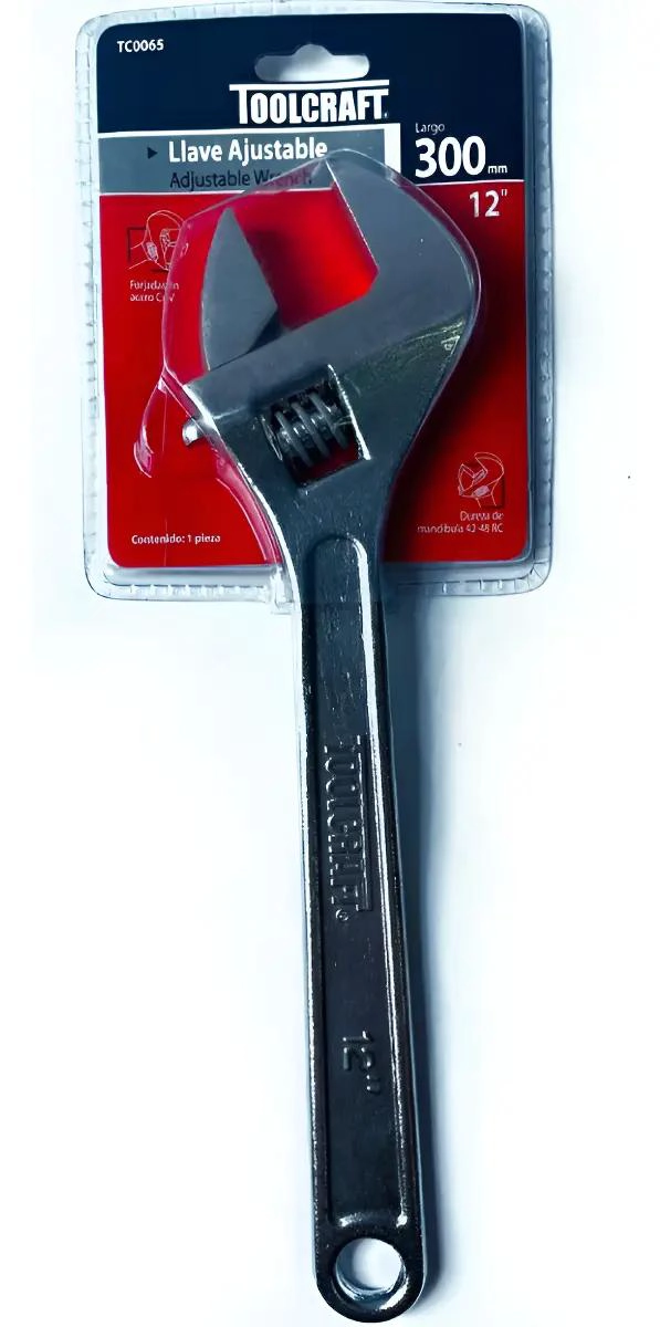 LLAVE FRANCESA AJUSTABLE 300MM CROMADA - 1