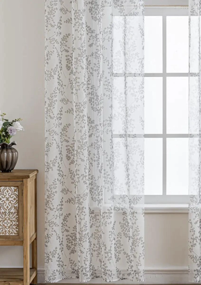VISILLO DE LINO ESTAMPADO EN COLOR BLANCO 140X220 CM - 7