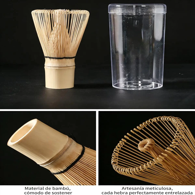 JUEGO DE TE  MATCHA JAPONE S DE CERAMICA AZUL CON ACCESORIOS - 8