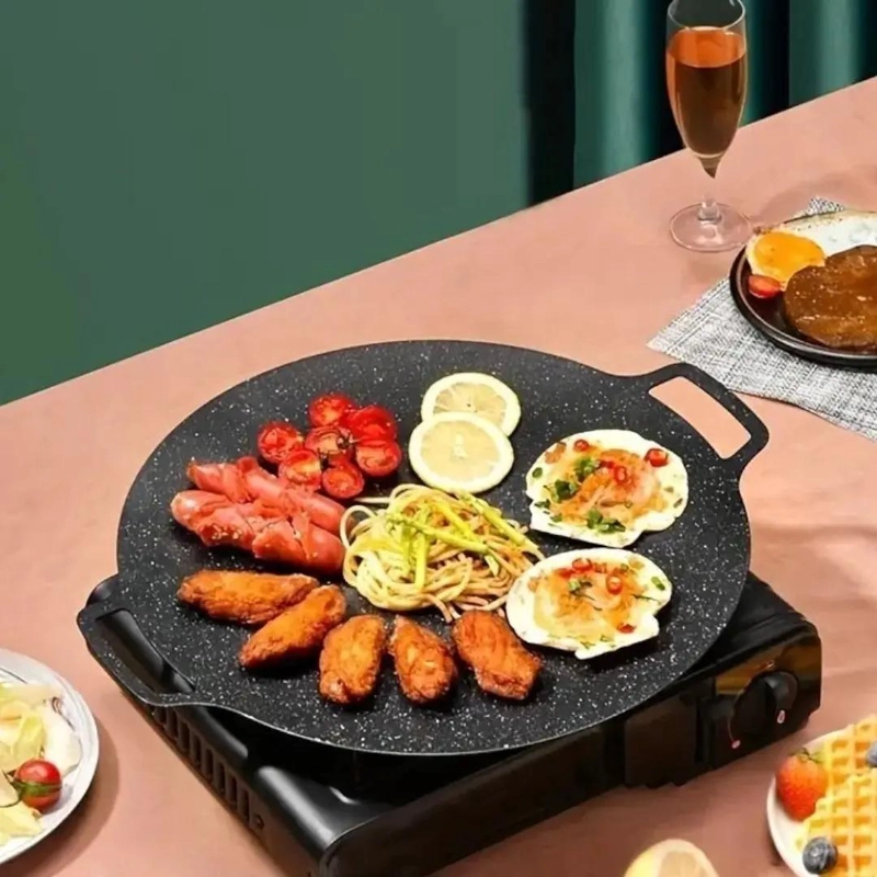 PLANCHA ANTIADHERENTE DE HIERRO 34 CM PARA COCINA - 2
