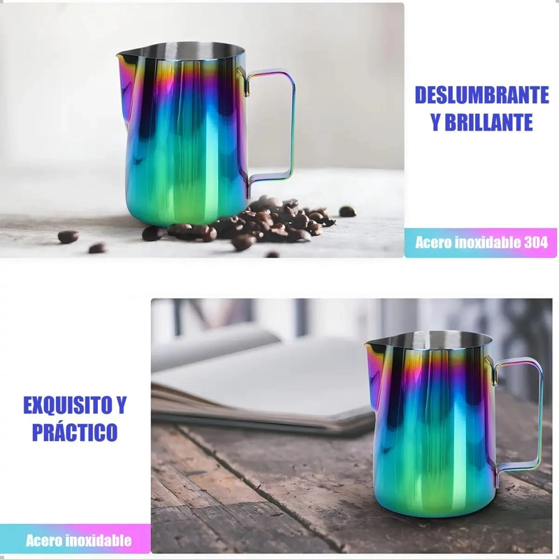 JARRA ESPUMANTE DE ACERO INOXIDABLE 550 ML PARA CAFE - 3