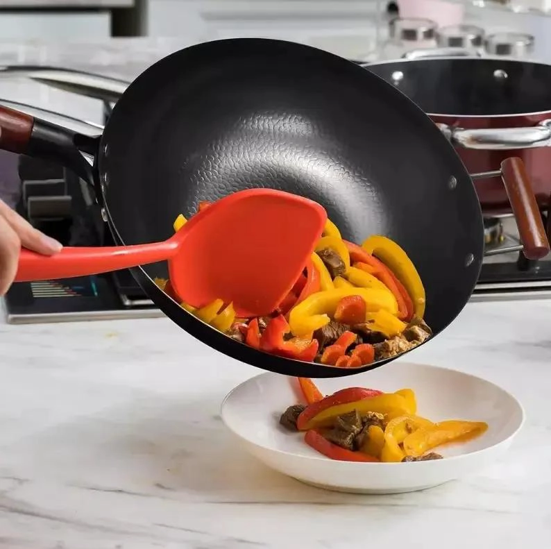 WOK DE HIERRO FORJADO DE 32 CM CON MANGO DE MADERA PARA COCCION TRADICIONAL - 3