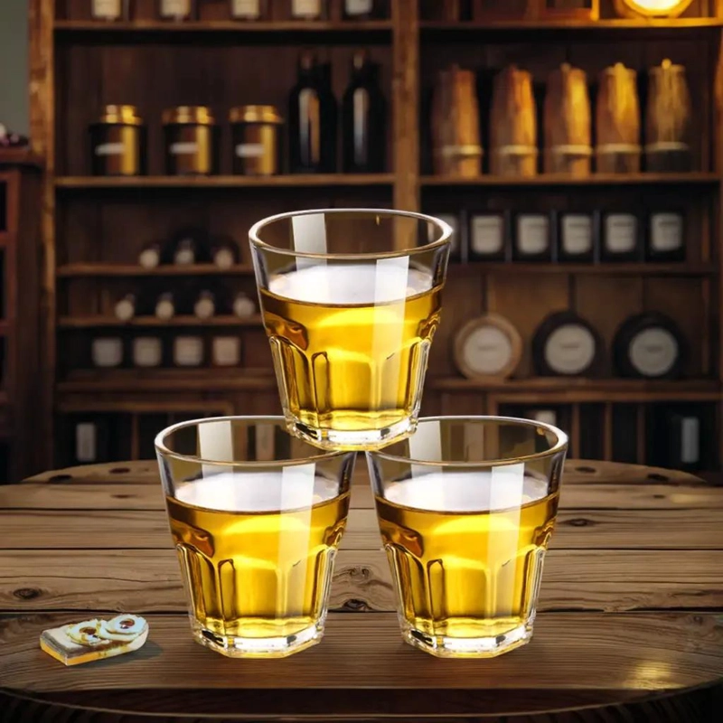 SET DE 6 VASOS DE WHISKY DE VIDRIO ELEGANTES Y DURADEROS - 4