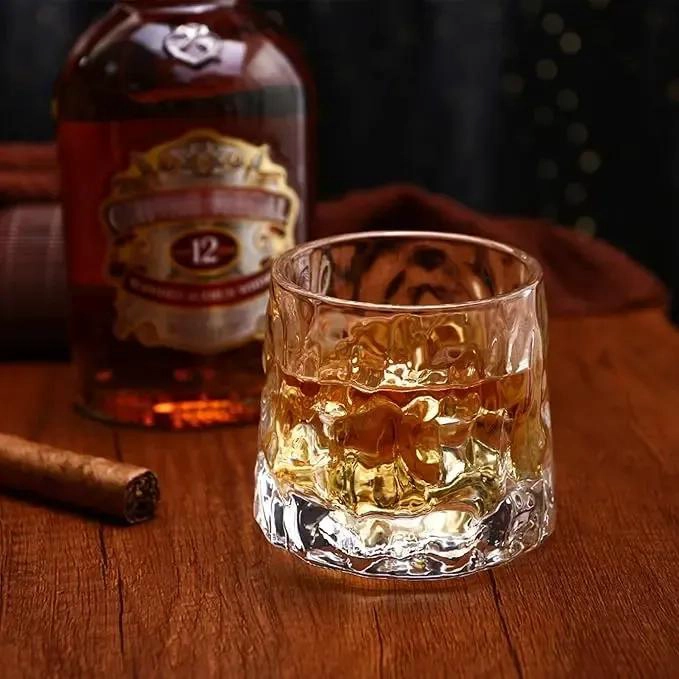 SET DE 6 VASOS DE WHISKY DE VIDRIO ELEGANTES Y RESISTENTES - 5
