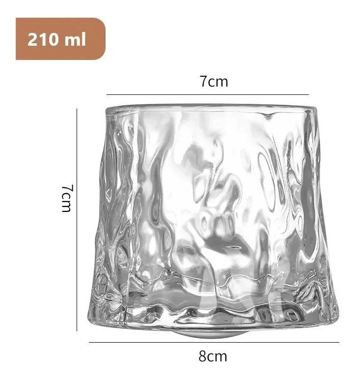 SET DE 6 VASOS DE WHISKY DE VIDRIO ELEGANTES Y RESISTENTES - 7