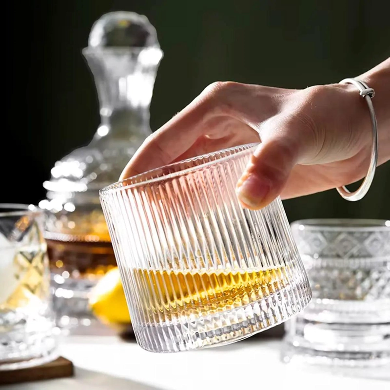 VASO GIRATORIO PARA WHISKY CON BASE 360 Y CAPACIDAD DE 280 ML - 4