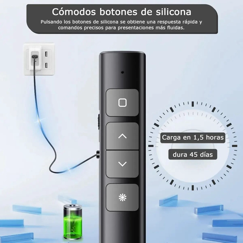 CONTROL REMOTO INALAMBRICO PARA PRESENTACIONES CON PUNTERO LASER - 4