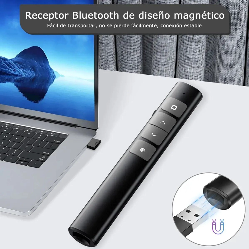 CONTROL REMOTO INALAMBRICO PARA PRESENTACIONES CON PUNTERO LASER - 6