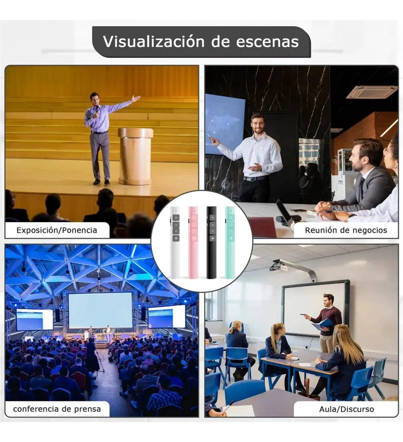 CONTROL REMOTO INALAMBRICO PARA PRESENTACIONES CON PUNTERO LASER - 9
