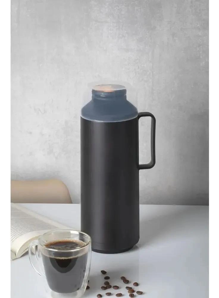 TERMO DE PLASTICO NEGRO CON AMPOLLA DE VIDRIO DE 1 LITRO - 5