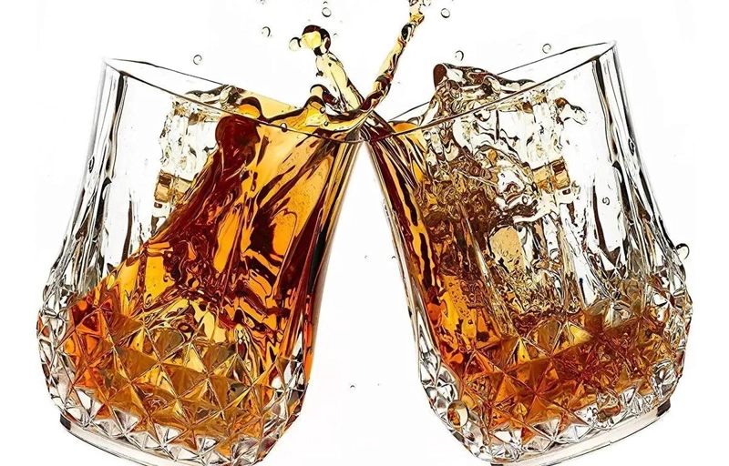 SET DE 6 VASOS DE WHISKY DE VIDRIO ELEGANTES Y DURADEROS - 1