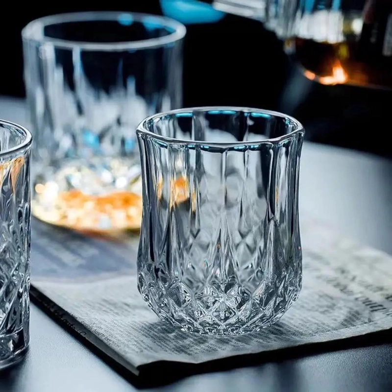 SET DE 6 VASOS DE WHISKY DE VIDRIO ELEGANTES Y DURADEROS - 2