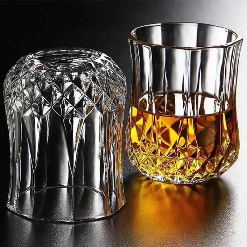SET DE 6 VASOS DE WHISKY DE VIDRIO ELEGANTES Y DURADEROS - 3