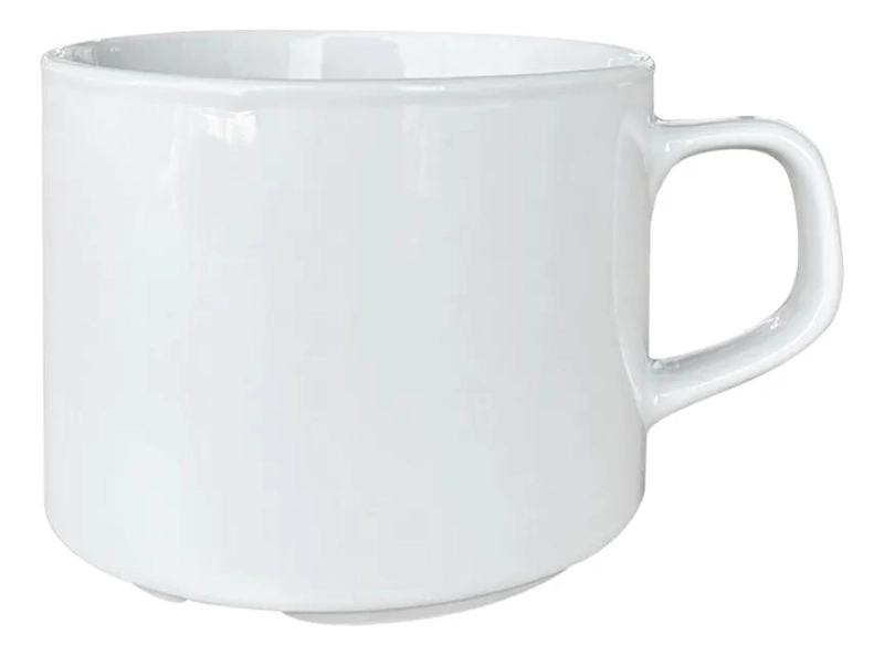 SET DE 6 TAZAS DE PORCELANA APILABLES PARA BEBIDAS CALIENTES - 1