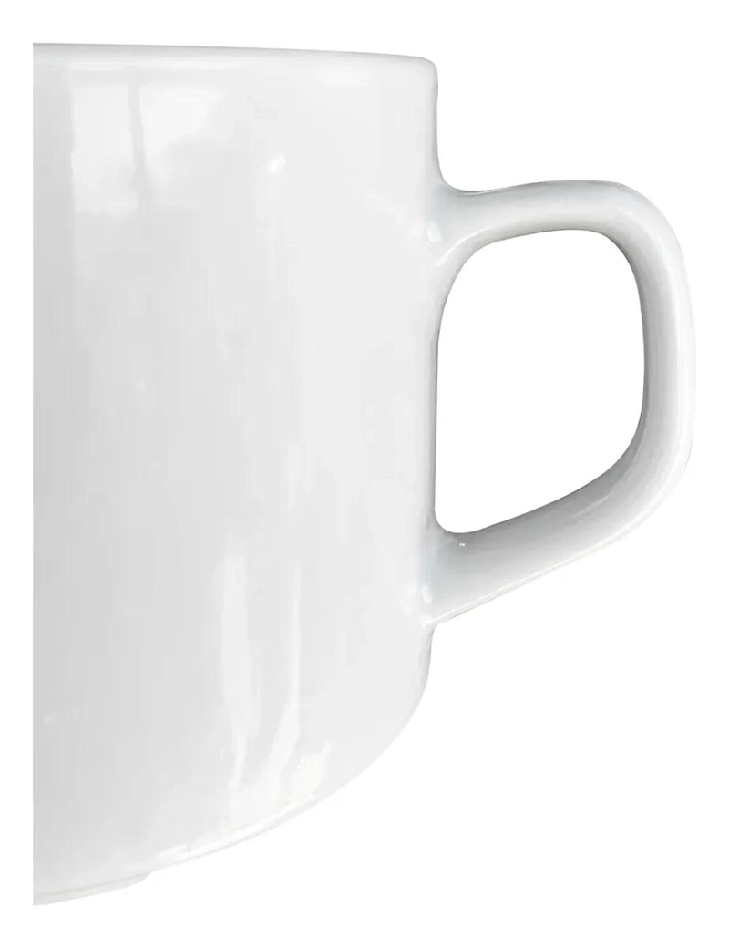SET DE 6 TAZAS DE PORCELANA APILABLES PARA BEBIDAS CALIENTES - 4