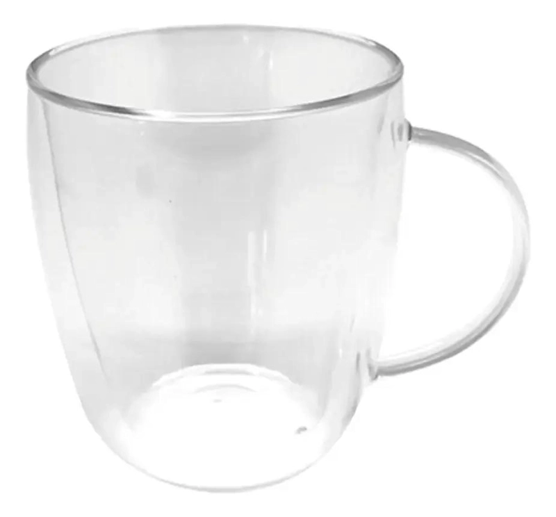 TAZON DE VIDRIO DOBLE PARED 470 ML IDEAL PARA BEBIDAS - 1