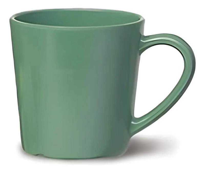 TAZA DE MELAMINA VERDE 8 OZ IDEAL PARA COCINA - 1